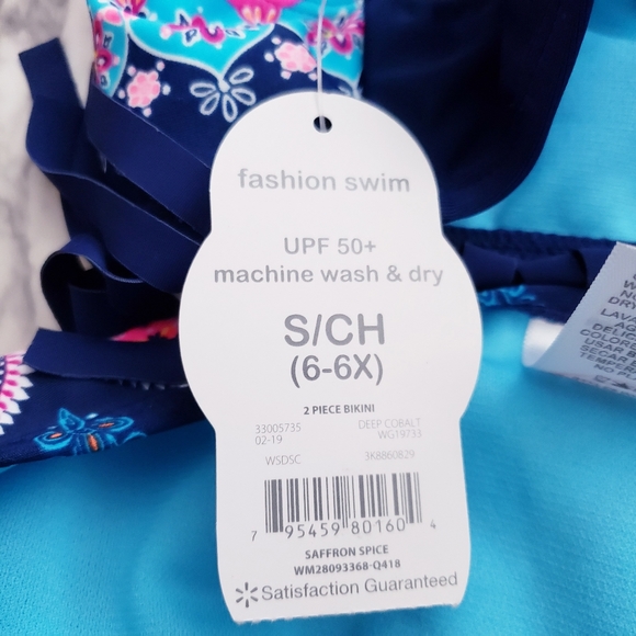 Bikini Top And Bottom Bathingsuit Fringe Multicolo - Picture 13 of 16